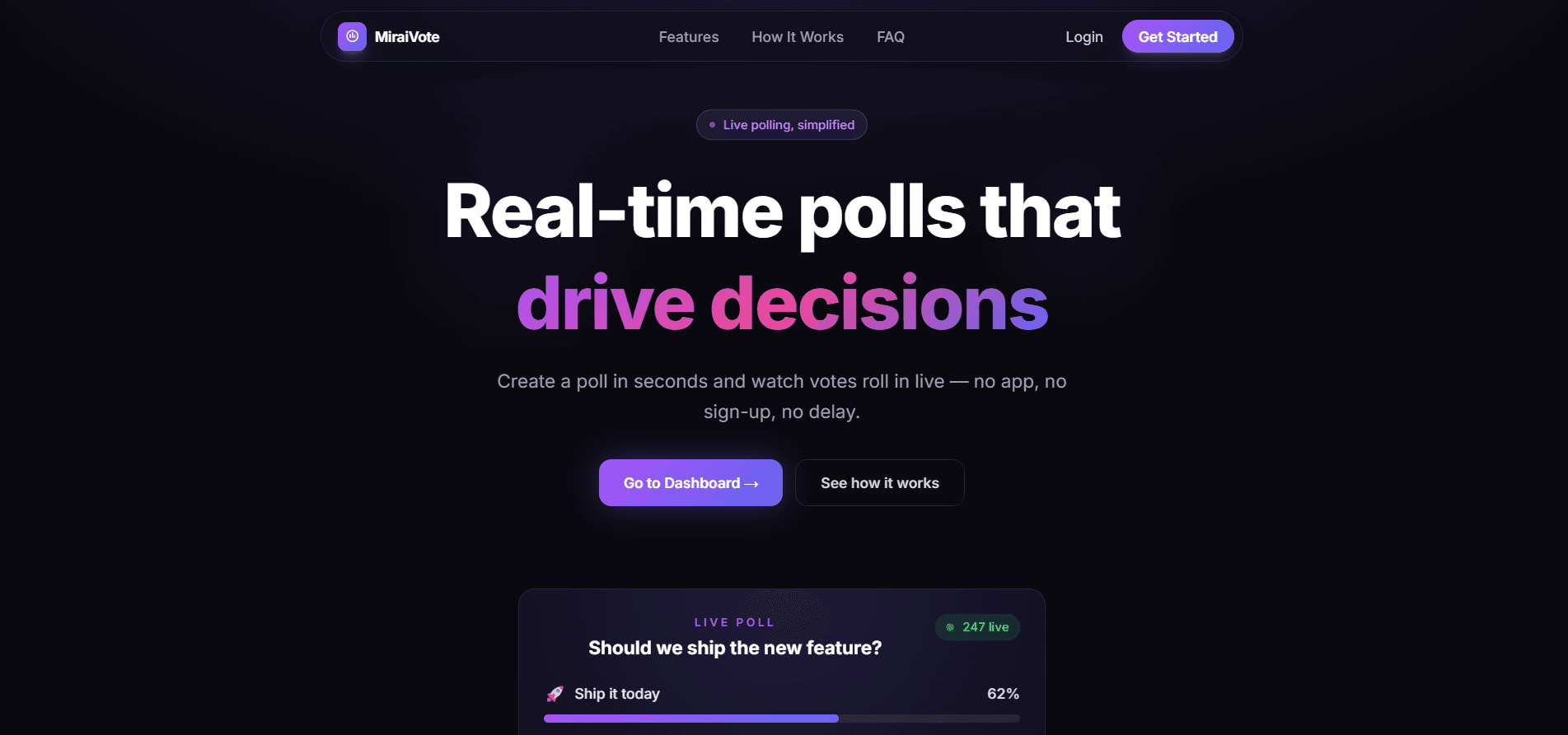 Miraivote screenshot